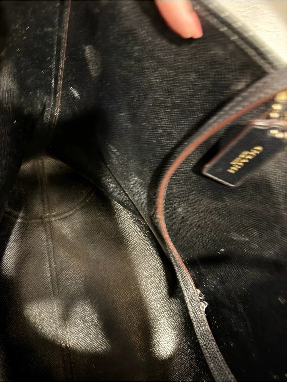 Coach Brown Signature Tote with Dark Brown Wallets Set